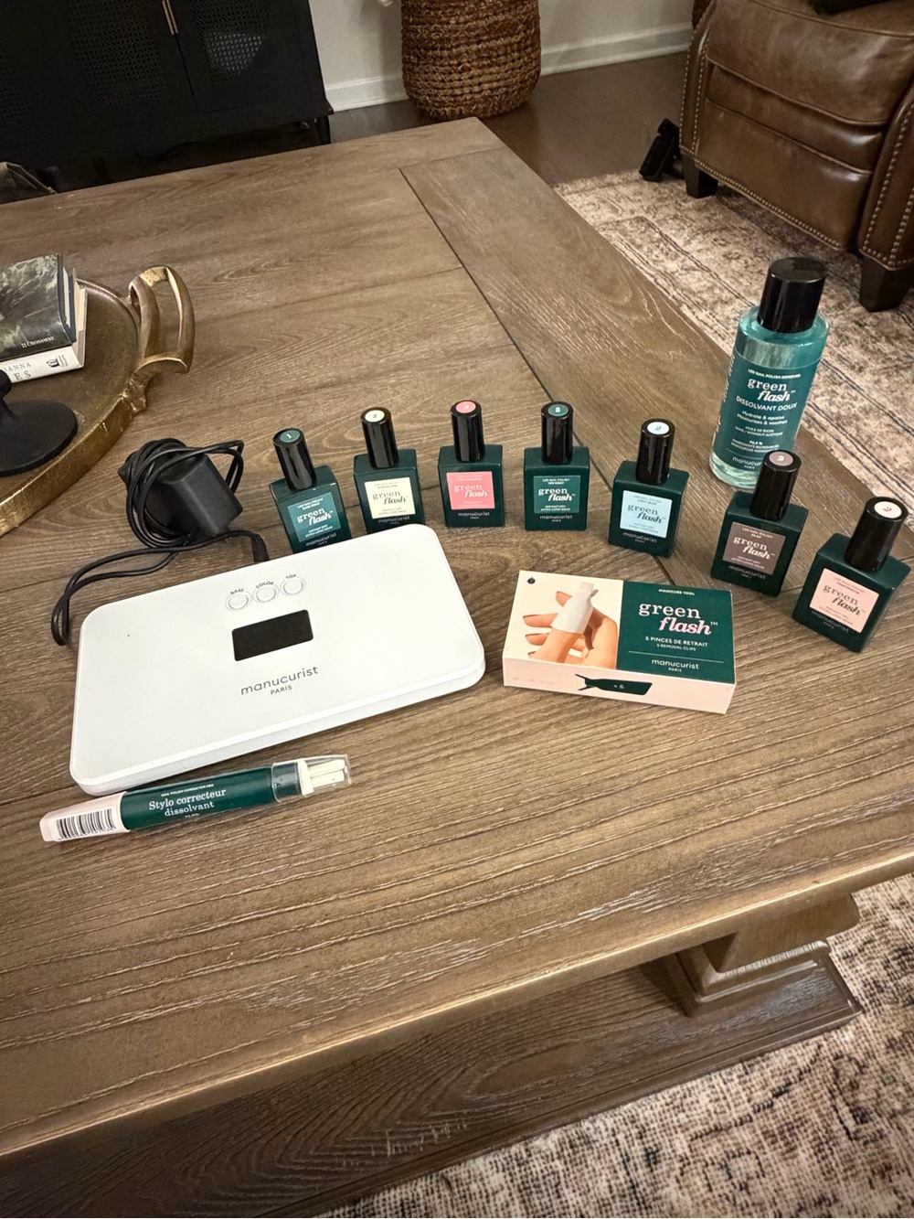 Green Flash Nail Care Set — Teal/Green